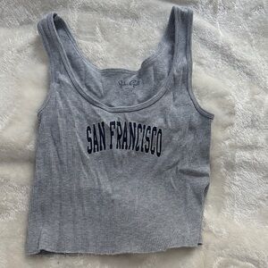 grey brandy melville tank top
